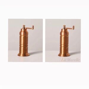 2 | Short Salt and Pepper Crank Grinder Copper Finish - Hearth & Hand Magnolia